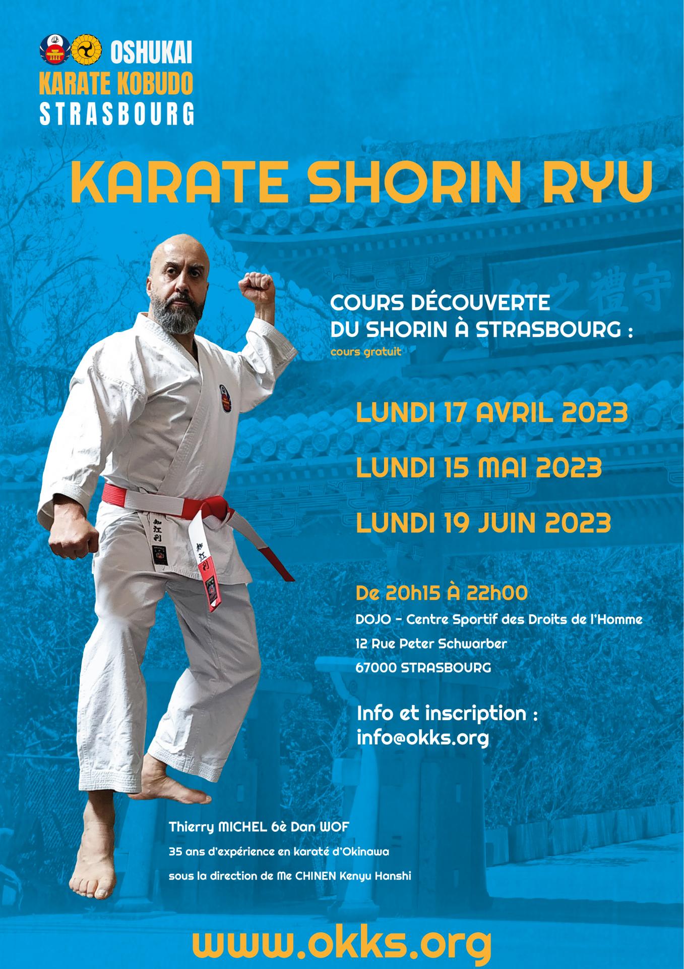 Cours Découverte Karaté & Kobudo d'Okinawa - Strasbourg