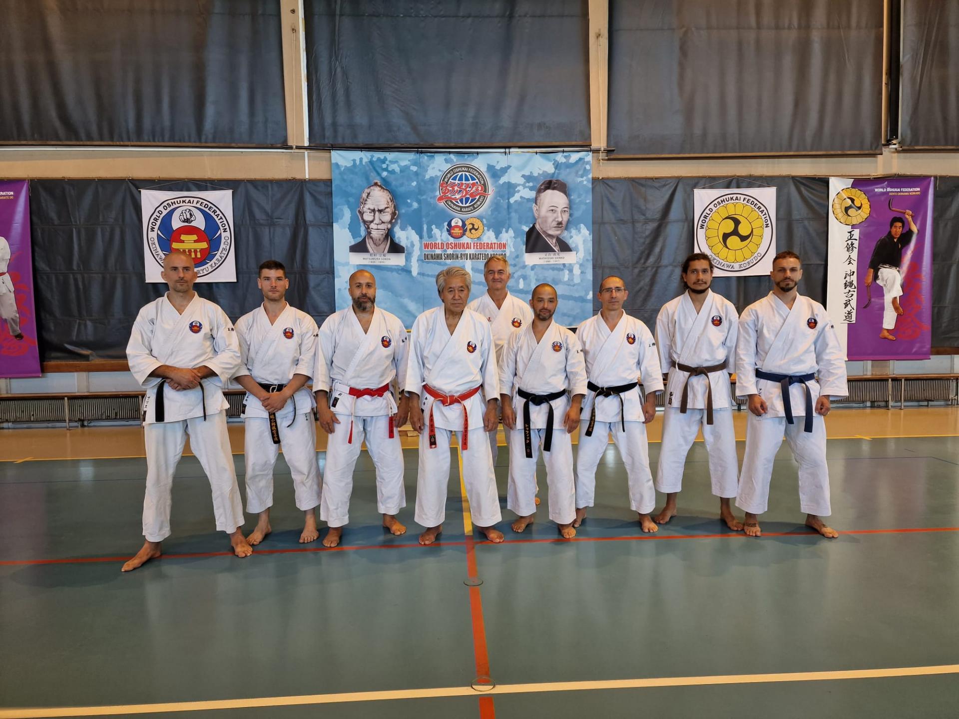 Oshukai karaté kobudo Strasbourg en stage à Thonon-les-Bains